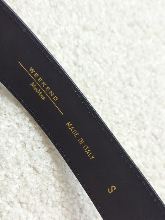 Weekend Max Mara Cream and Black Polka-Perforated Leather Belt main image 4